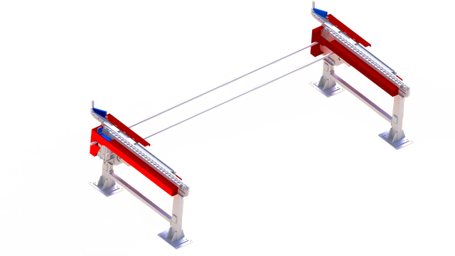 Sistema eficiente de carregamento de tubo laser semiautomático