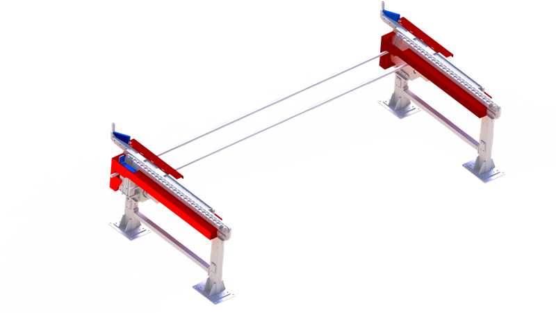 Sistema eficiente de carregamento de tubo laser semiautomático